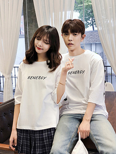 ★[당일배송]SENERGY Couple Daily Half T-Shirt
