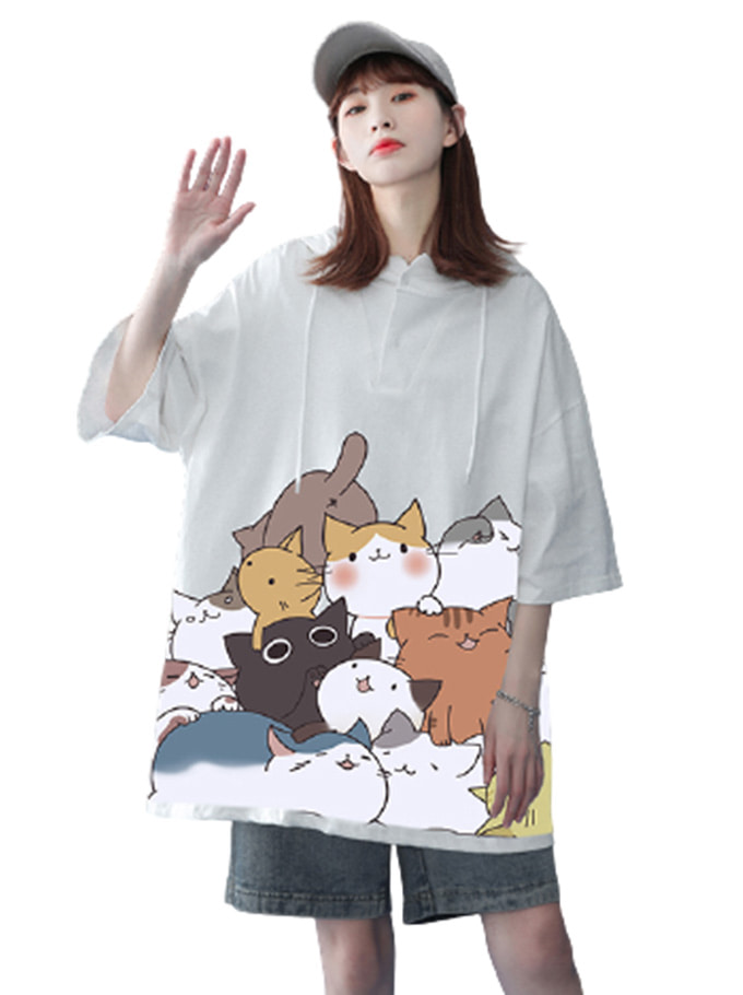 Tole Cats Oversize Short Sleeves T