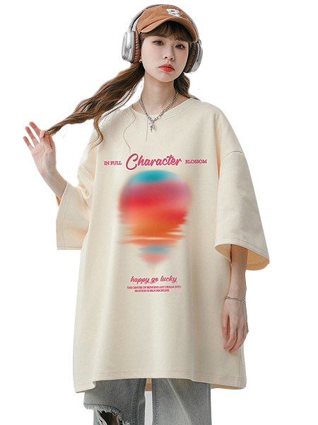 Charater Oversize Short Sleeves T